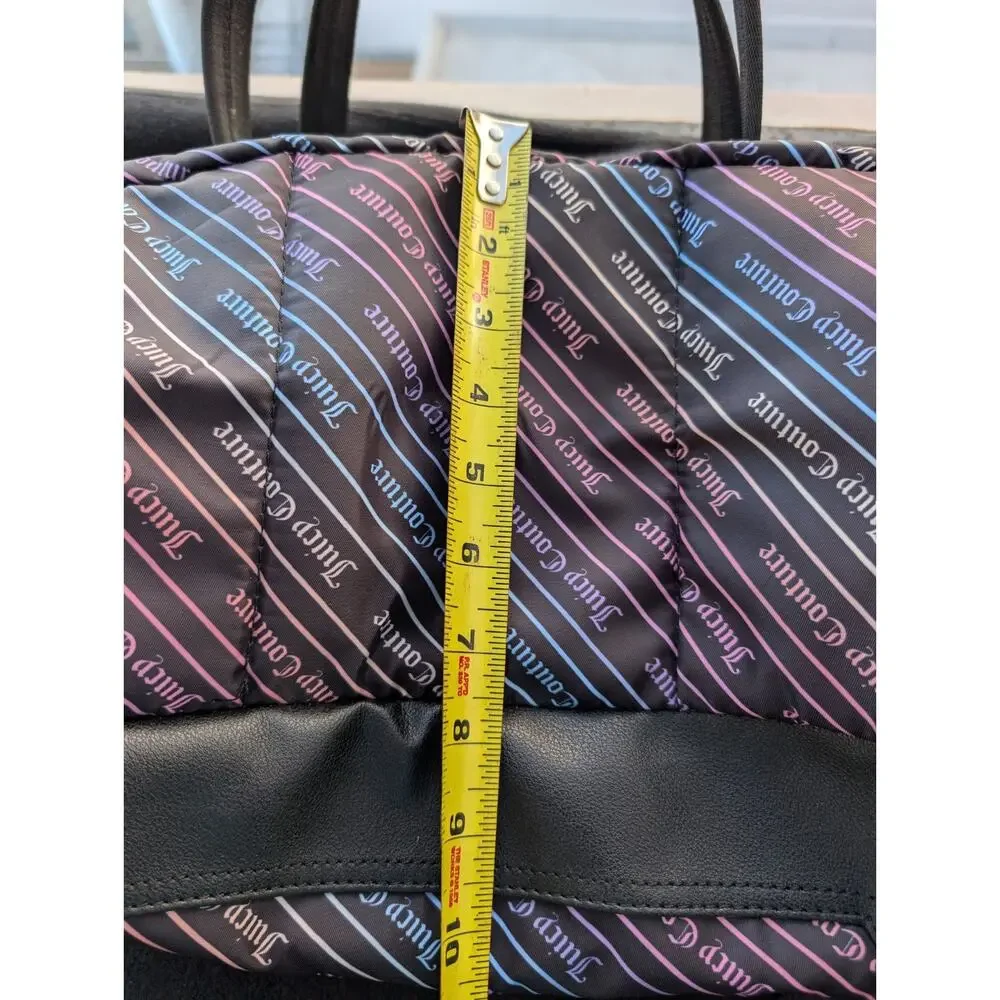 Juicy Couture XL Weekender Bag Rainbow Diagonal Stripe 